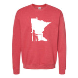 Ice Fishing Minnesota Crewneck Sweatshirt