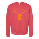 Minnesota Blaze Orange Antlers Crewneck Sweatshirt