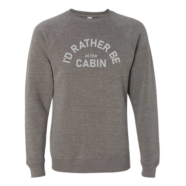 I'd Rather Be At The Cabin Minnesota Crewneck Sweatshirt