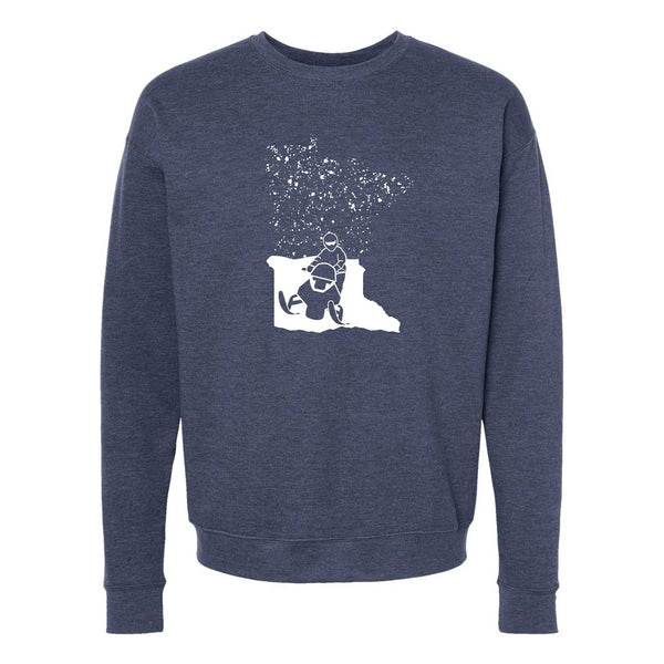 Snowmobile Minnesota Crewneck Sweatshirt