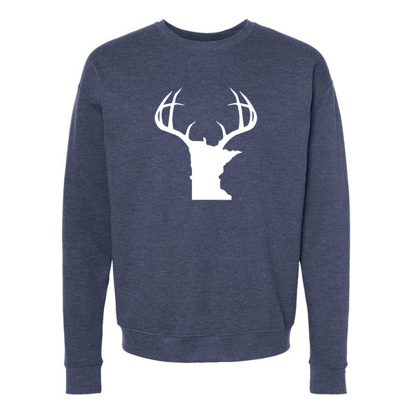 Minnesota White Antlers Crewneck Sweatshirt