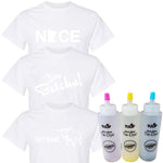 Tie-Dye Kit with 2 Shirts - Fuchsia/Yellow/Turquoise