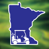 Minnesota Golf Cart Vinyl Sticker