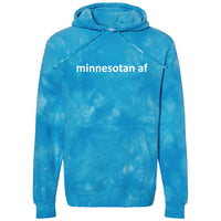 Minnesotan AF Tie-Dye Hoodie