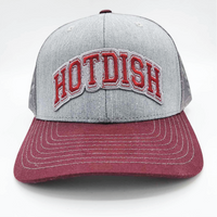 University Hotdish Snapback Hat - Heather Grey/Maroon