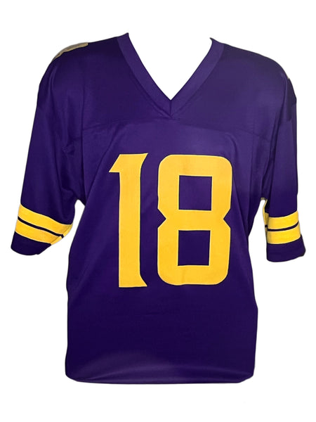 Randy Moss Autographed Minnesota Vikings Framed Purple XL Jersey