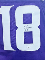 Justin Jefferson Autographed Signed Jersey - Purple - Beckett
