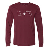 Minnesota to Florida Long Sleeve T-Shirt