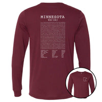 Minnesota Word Search Long Sleeve T-Shirt