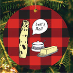 Lefse Let's Roll Minnesota Christmas Ornament