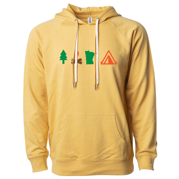 Camping Minnesota Lightweight Hoodie