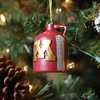 Little Brown Jug University of Minnesota Christmas Ornament