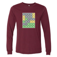 Minnesota Wordle Long Sleeve T-Shirt