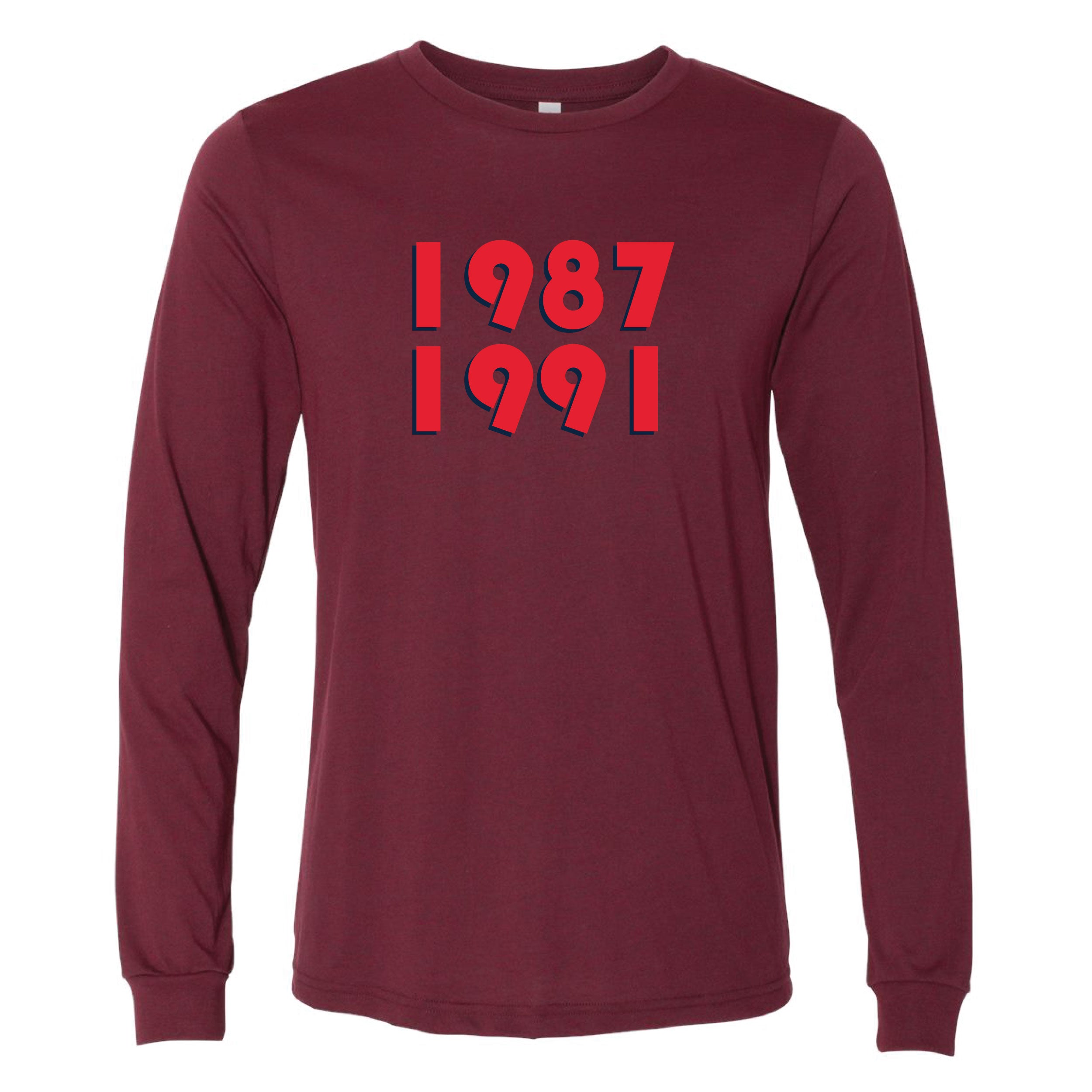 1987 1991 Minnesota Long Sleeve T-Shirt – Minnesota Awesome