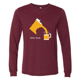 Drink Local Minnesota Long Sleeve T-Shirt