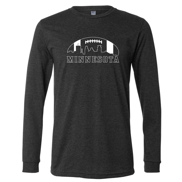Minnesota Football Skyline Long Sleeve T-Shirt