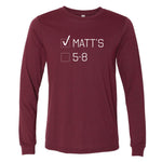 I Vote Matt's Minnesota Long Sleeve T-Shirt