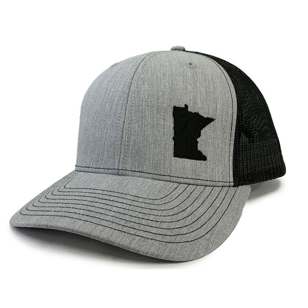 Minnesota Snapback Hat - Heather Grey/Black
