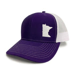 Minnesota Snapback Hat - Purple/White