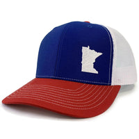 Minnesota Snapback Hat - Blue/White/Red
