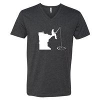 Minnesota Fishing V-Neck T-Shirt