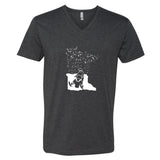Snowmobile Minnesota V-Neck T-Shirt