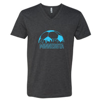 Minnesota Soccer Skyline V-Neck T-Shirt
