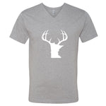 Minnesota White Antlers V-Neck T-Shirt