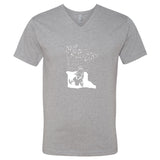 Snowmobile Minnesota V-Neck T-Shirt