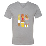 State Fair Food Minnesota V-Neck T-Shirt