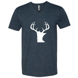 Minnesota White Antlers V-Neck T-Shirt