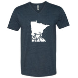 Bike Minnesota V-Neck T-Shirt