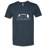 Minnesota Football Skyline V-Neck T-Shirt