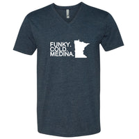 Funky. Cold. Medina. Minnesota V-Neck T-Shirt