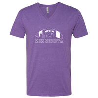 Minnesota Football Skyline V-Neck T-Shirt
