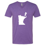 Hiking Minnesota V-Neck T-Shirt