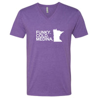 Funky. Cold. Medina. Minnesota V-Neck T-Shirt