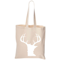 Minnesota White Antlers Canvas Tote Bag