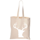 Minnesota White Antlers Canvas Tote Bag