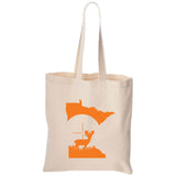 Deer Crosshairs Minnesota Canvas Tote Bag