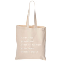 Tater Tot Hotdish Minnesota Canvas Tote Bag