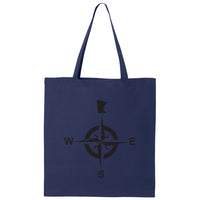 Minnesota North Compass Canvas Tote Bag