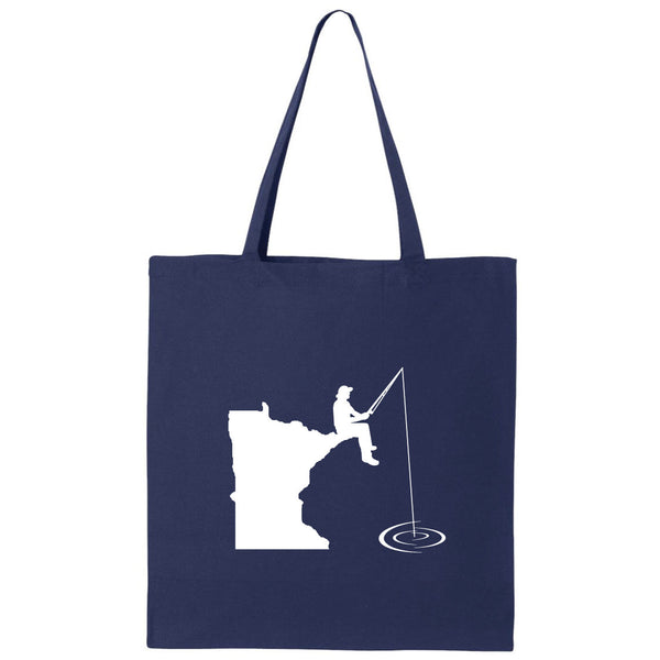 Minnesota Fishing Canvas Tote Bag
