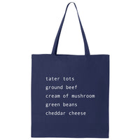 Tater Tot Hotdish Minnesota Canvas Tote Bag