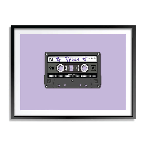 Prince Cassette Tape Print