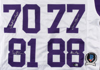 Vikings Purple People Eaters Autographed Custom Jersey (JSA Hologram)