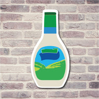 Ranch Dressing Bottle Minnesota Vinyl Sticker