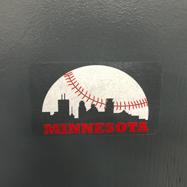Skyline Minnesota Baseball Vinyl Sticker