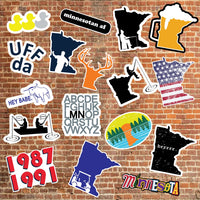 10 Pack - Minnesota Awesome Vinyl Stickers