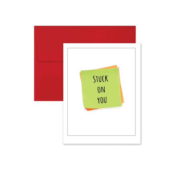 Stuck on You Valentine's Day Card